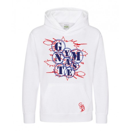 sweat capuche blanc Gymnaste 2022