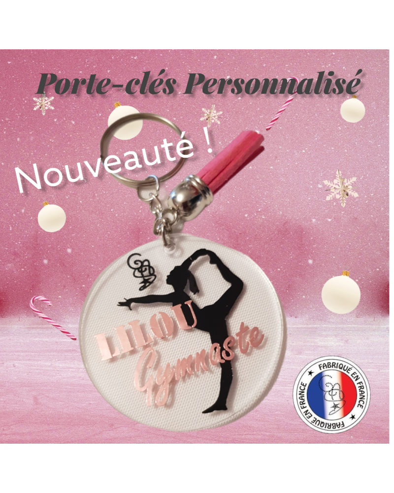 Porte clés Gymnaste cristal