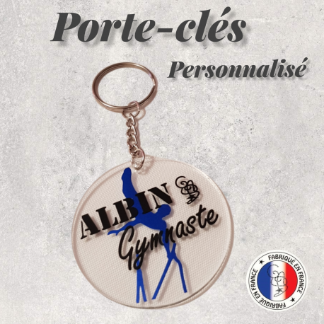 Porte clés Gymnaste cristal personnalisé