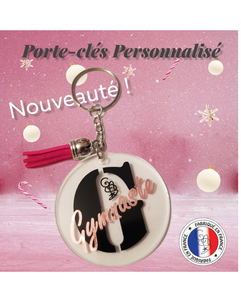 Porte clés GYMNASTE cristal