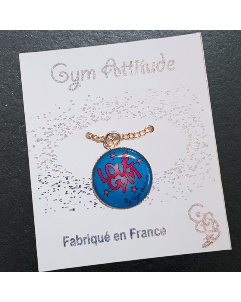 Collier avec pendentif Love GYM Bleu