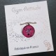 Collier avec pendentif GYM rose