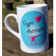 Mug love gym barre turquoise