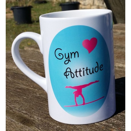 Mug love gym barre turquoise