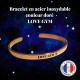 Bracelet "LOVE GYM" en acier inoxydable