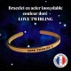 Bracelet "LOVE TWIRLING" en acier inoxydable