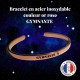 Bracelet "GYMNASTE" en acier inoxydable couleur argent