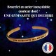 Bracelet "UNE GYMNASTE QUI DECHIRE" en acier inoxydable