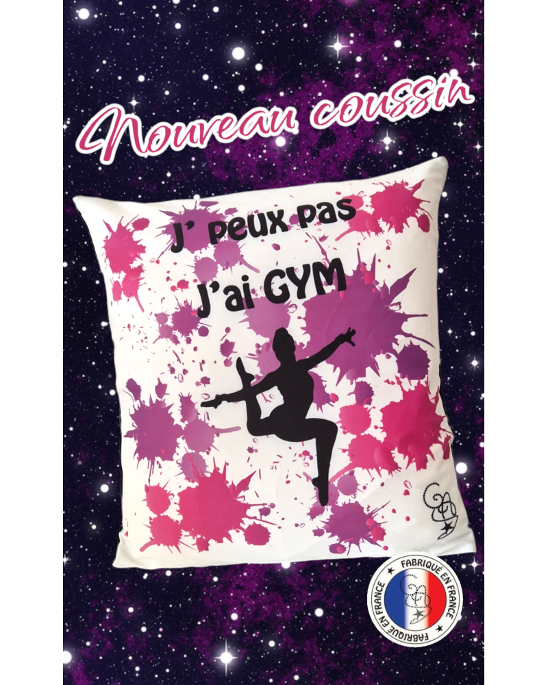 Coussin Blanc j'peux pas