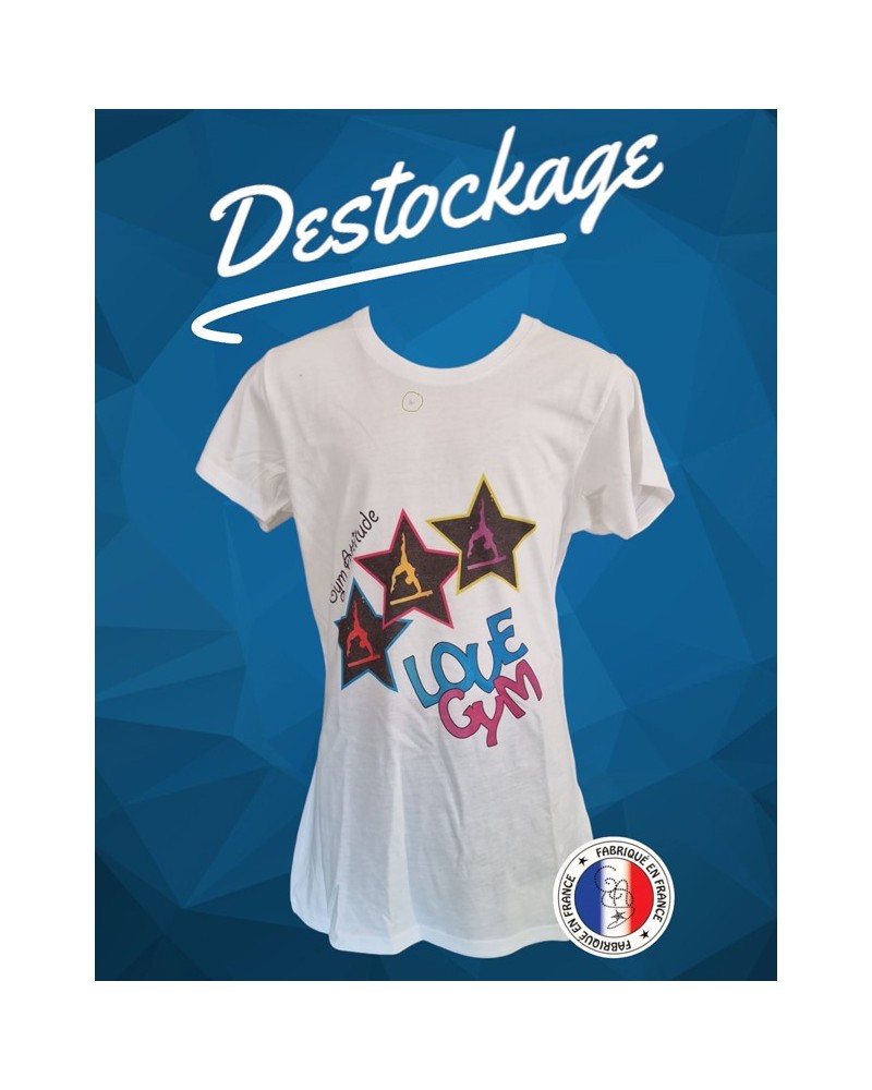 tshirt cintré blanc Love Gym