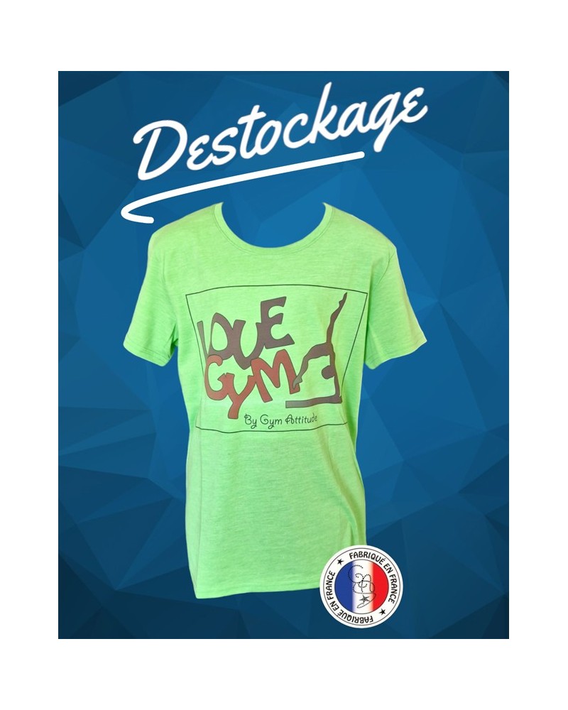 tshirt cintré vert love gym