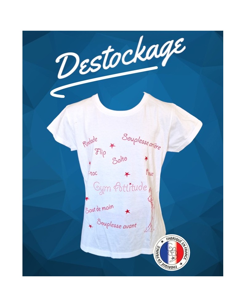 T-shirt cintré noir et fushia Mots de Gym
