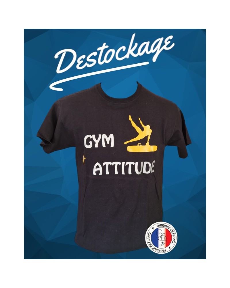 T-shirt homme noir motif gym
