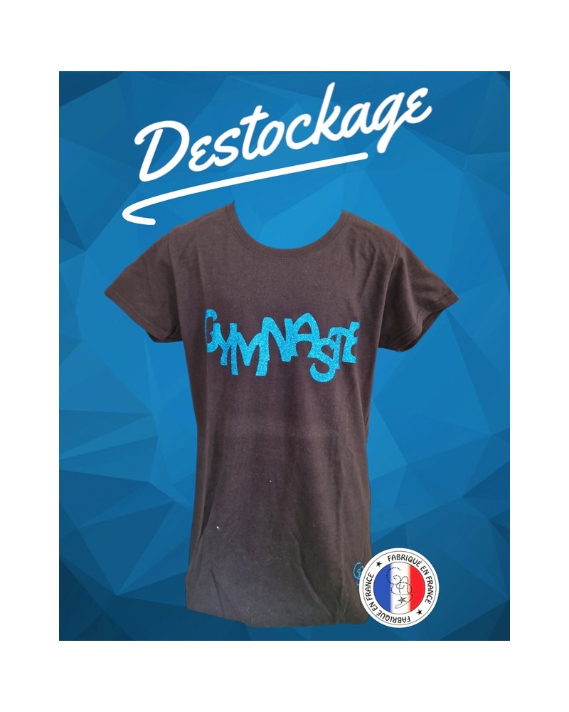 T-shirt cintré noir GYMNASTE