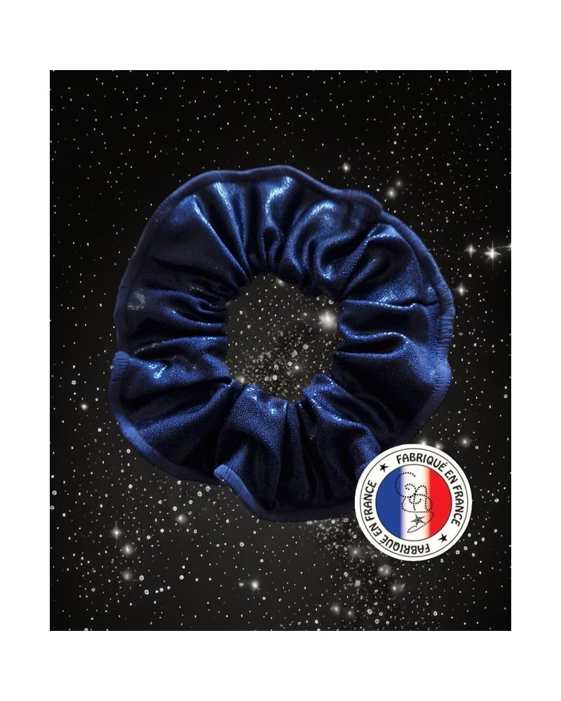 Chouchou bleu nuit poudré