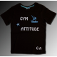 Tshirt noir gym attitude + arçon
