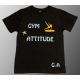 Tshirt noir gym attitude + arçon