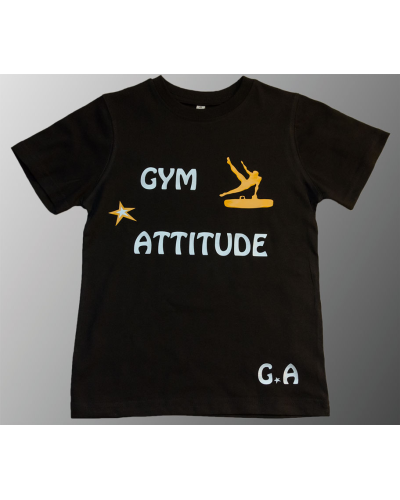 Tshirt noir gym attitude + arçon