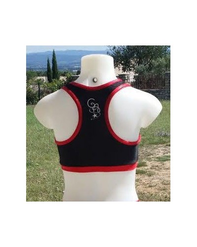 Brassière noir et rouge