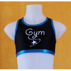 Brassière noir et bleu Gym