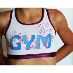 Short + Brassière Blanche Gym 