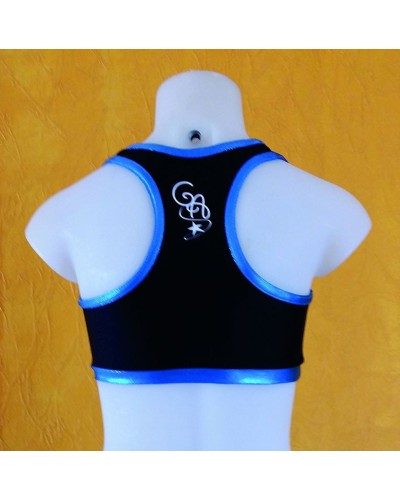 Brassière noir et bleu gym