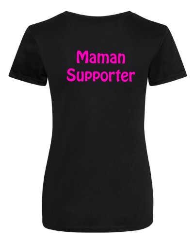 Tshirt Maman Supporter Noir
