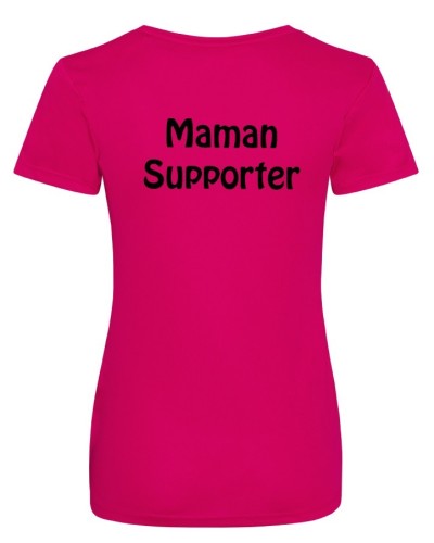 Tshirt Maman Supporter Noir