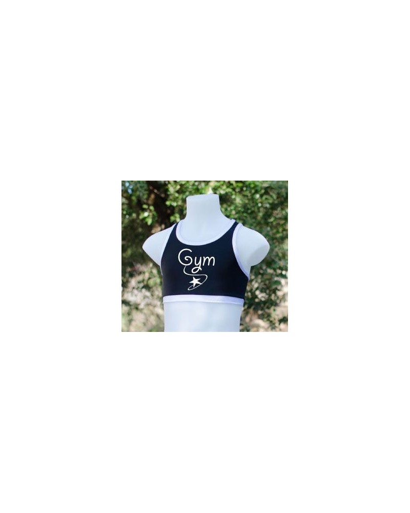 Brassière noir et blanc Gym