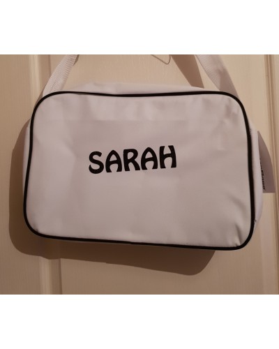 sac bandoulière noir et blanc