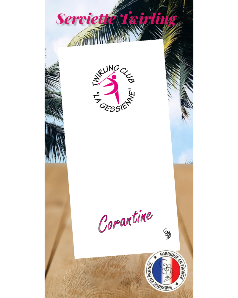 Serviette TWIRLING club