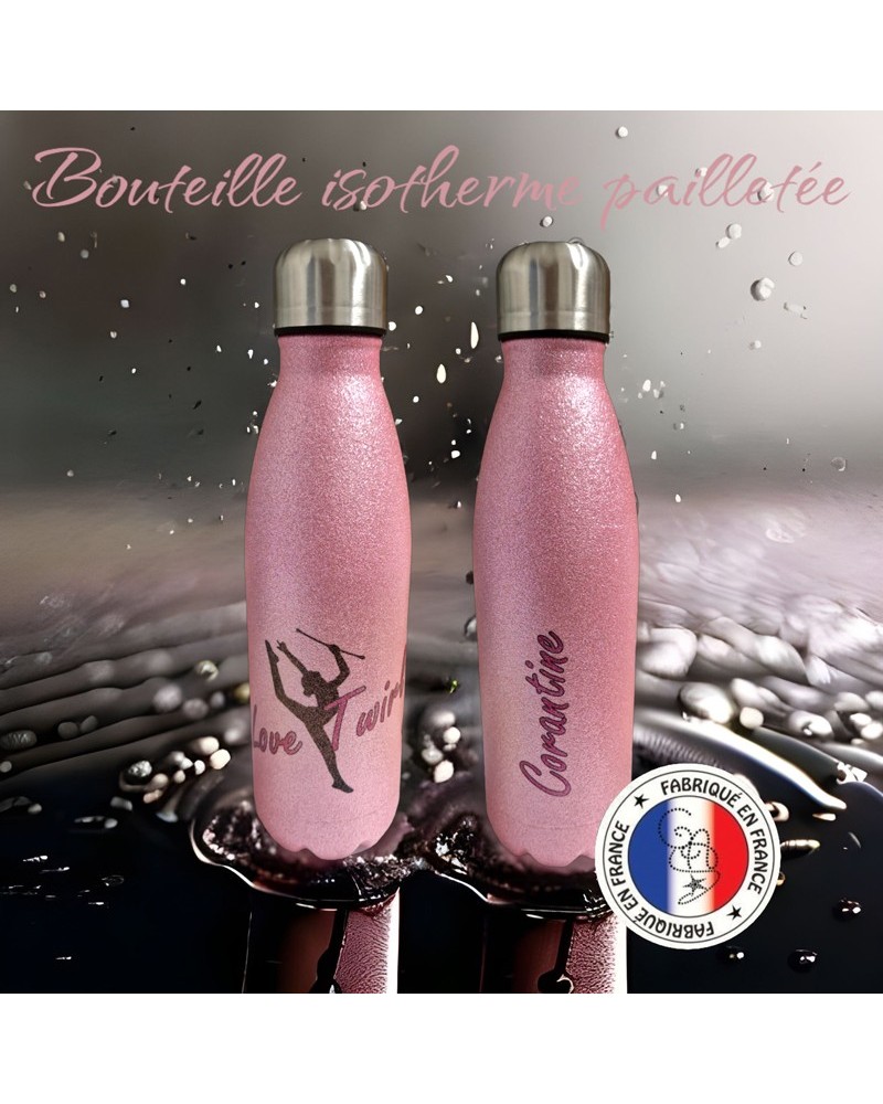 bouteille isotherme pailletée