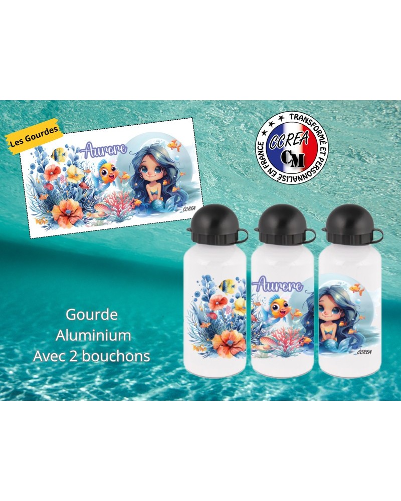Gourde personnalisé enfant Sirène