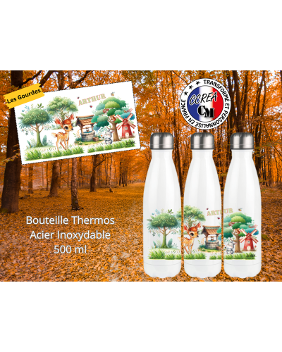 Bouteille Thermos personnalisé enfant Modèle Biche
