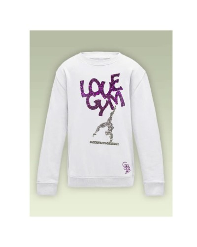 SWEAT LOVE GYM PAILLETE PERSONNALISE