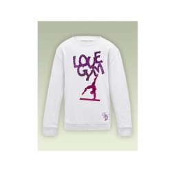 SWEAT LOVE GYM PAILLETE PERSONNALISE