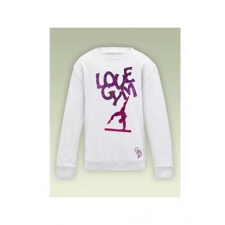 SWEAT LOVE GYM PAILLETE PERSONNALISE