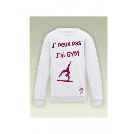 sweat jpeux pas j'ai gym