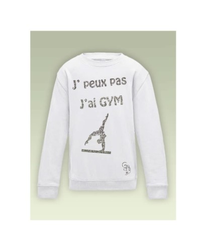 sweat jpeux pas j'ai gym personnalisé