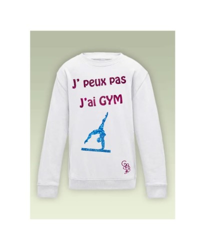 sweat jpeux pas j'ai gym personnalisé