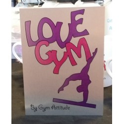 Plaque Alu love Gym RV