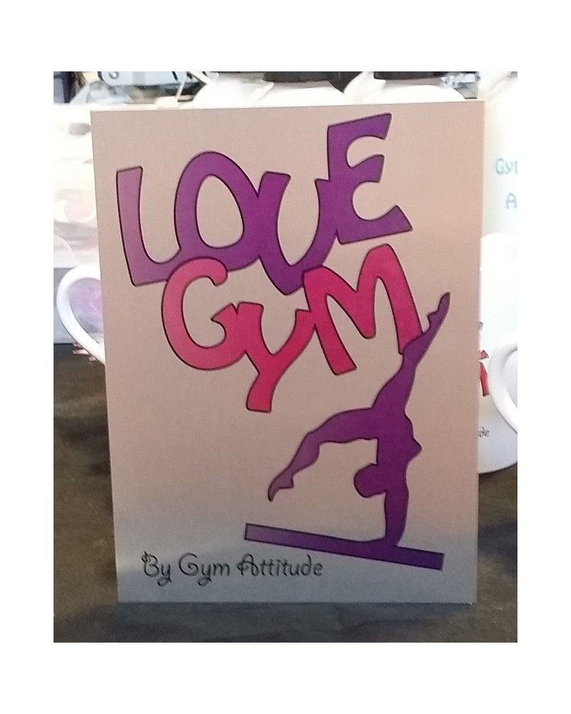 Plaque Alu love Gym RV