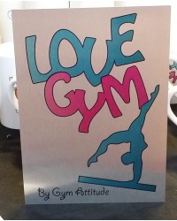 Plaque Alu love Gym BR