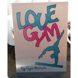 Plaque Alu love Gym BR