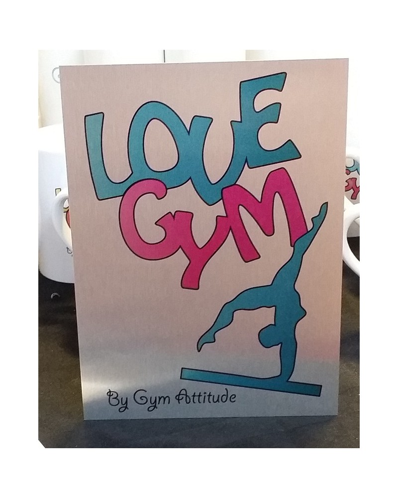 Plaque Alu love Gym BR