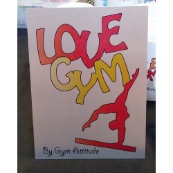 Plaque Alu love Gym RV