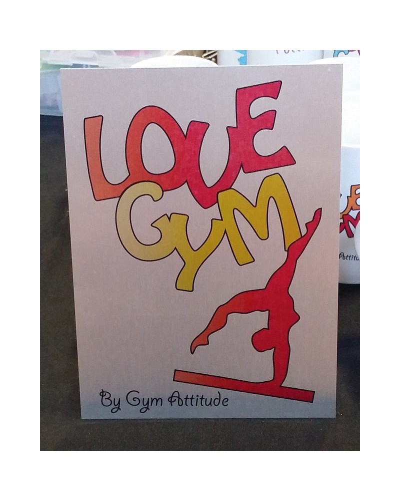Plaque Alu love Gym RV