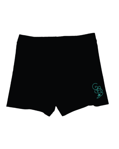 Short noir GYM Vert