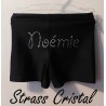 Short noir avec Prénom en strass