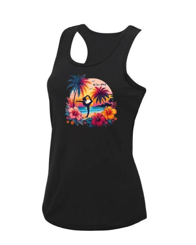 Débardeur Noir Summer PALMIER